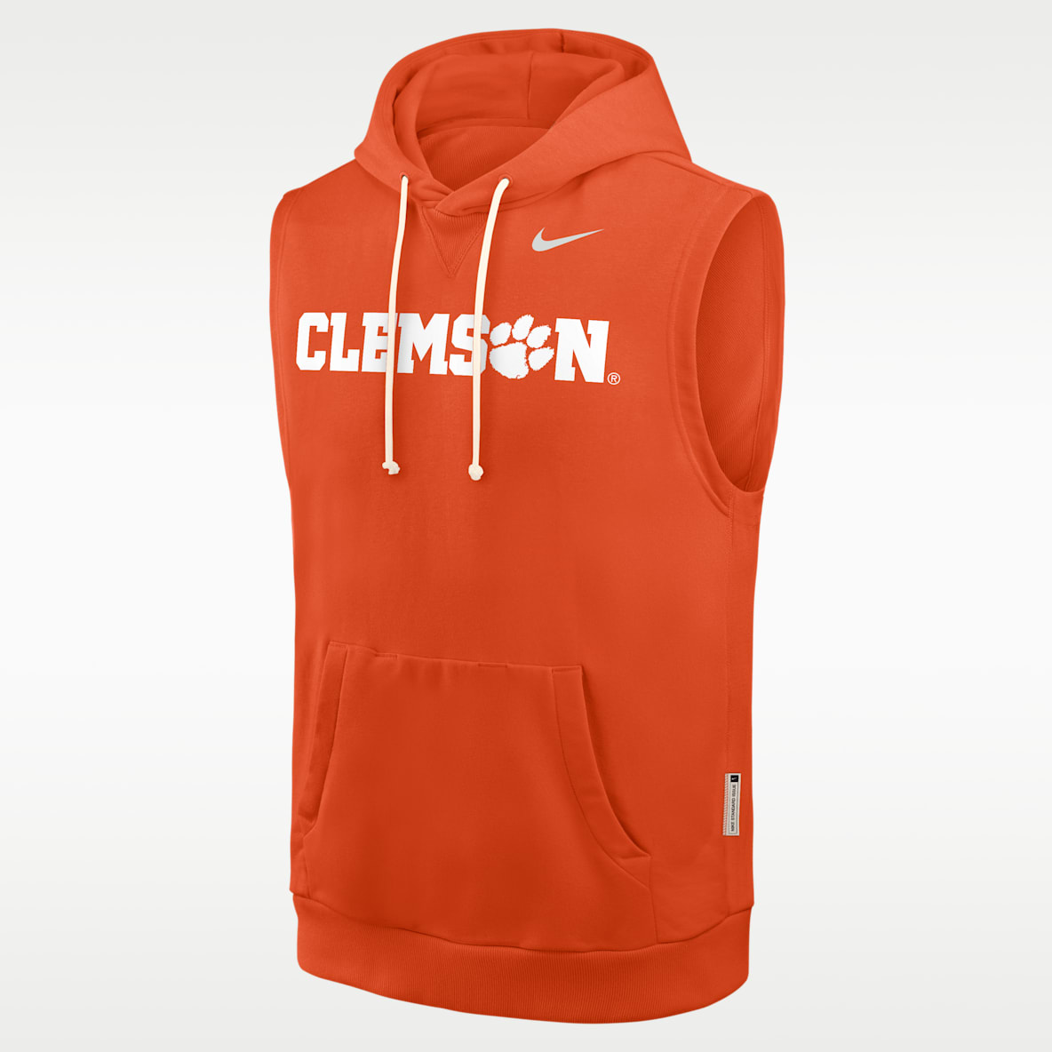 Clemson Sideline Men's Nike Dri-FIT College Sleeveless Pullover Hoodie
