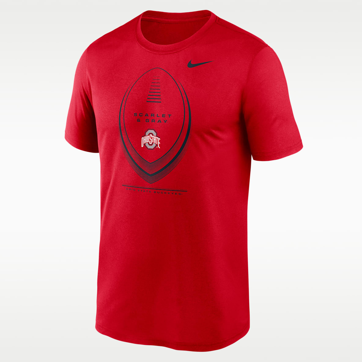 Ohio State Primetime Football Icon Legend Men's Nike Dri-FIT College T-Shirt