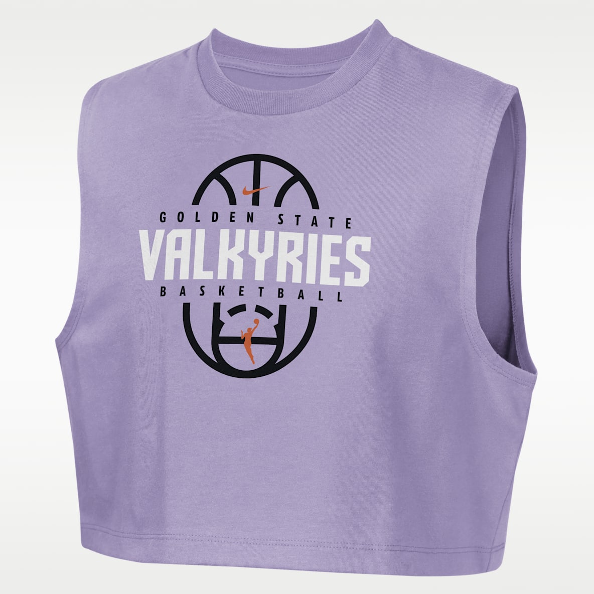 Golden State Valkyries Nike Authentics Big Kids' (Girls') Sleeveless Cropped T-Shirt