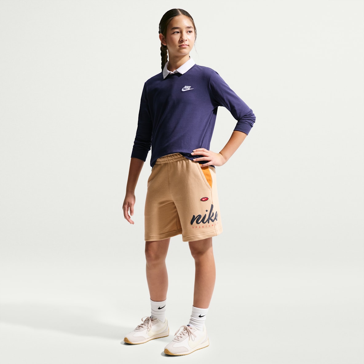 Nike Sportswear Club Big Kids' French Terry Shorts
