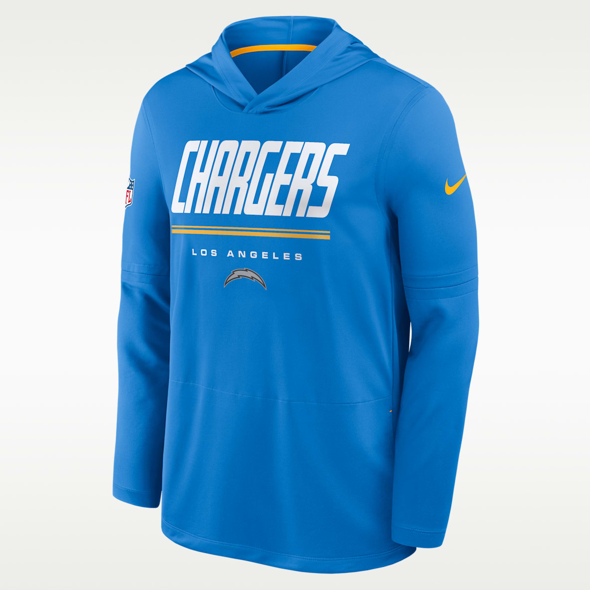 Los Angeles Chargers Sideline Men's Nike Dri-FIT NFL Long-Sleeve Hooded Top