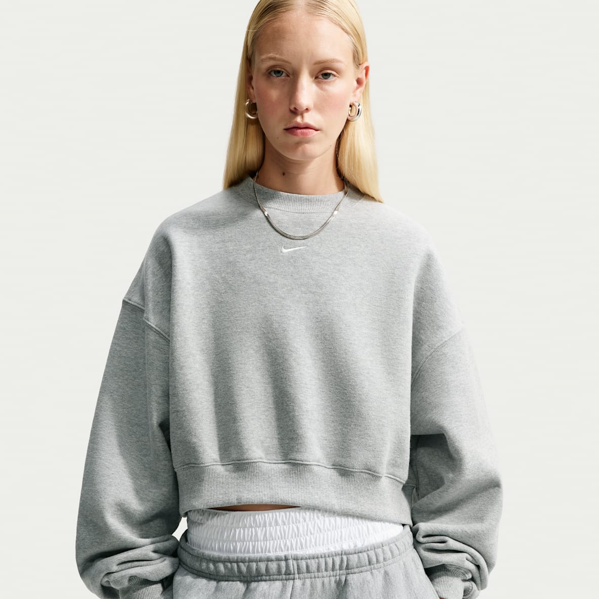 Nike Studio Fleece Medium Weight Women's Oversized Cropped Crew