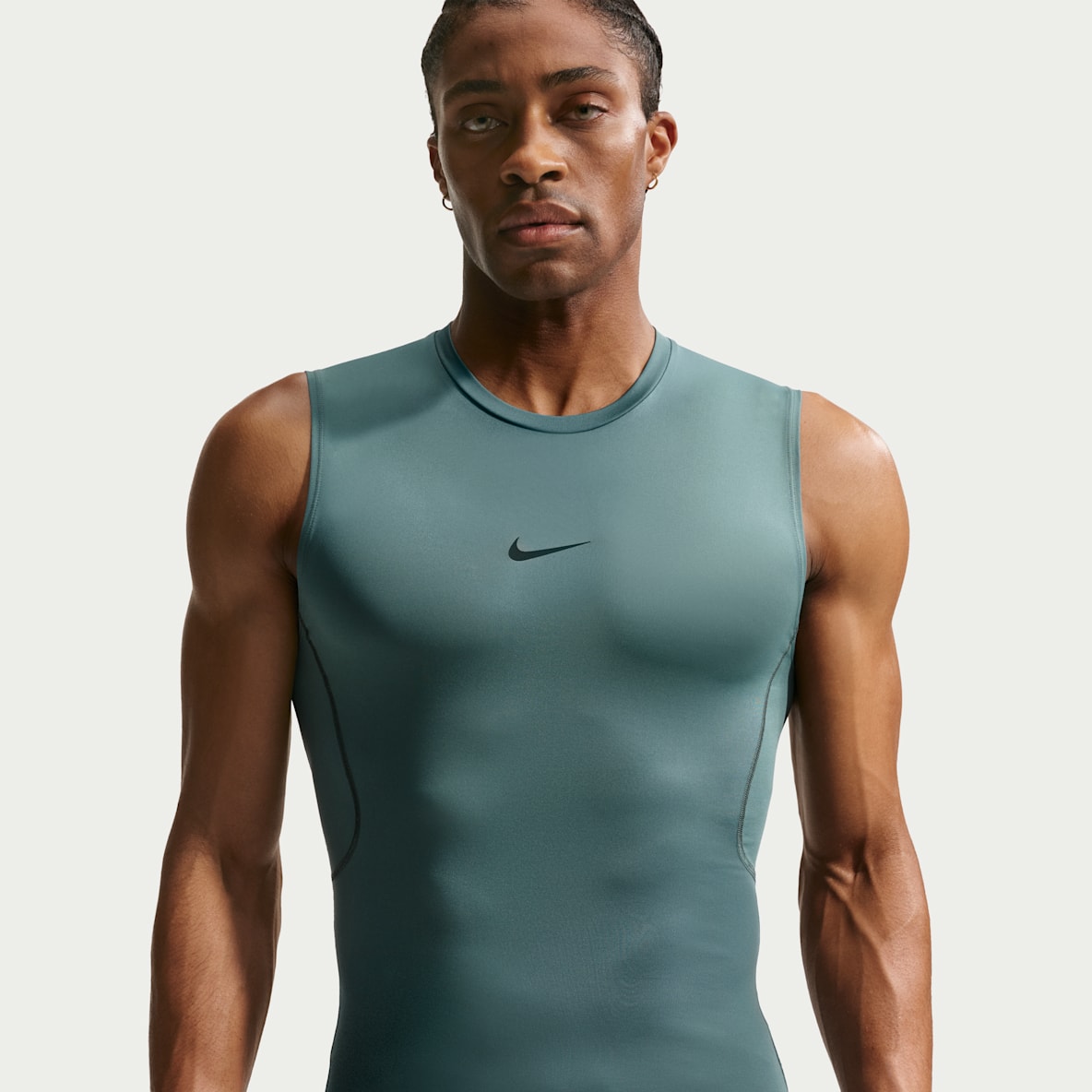 Nike Pro Playera de fitness ajustada sin mangas Dri-FIT para hombre