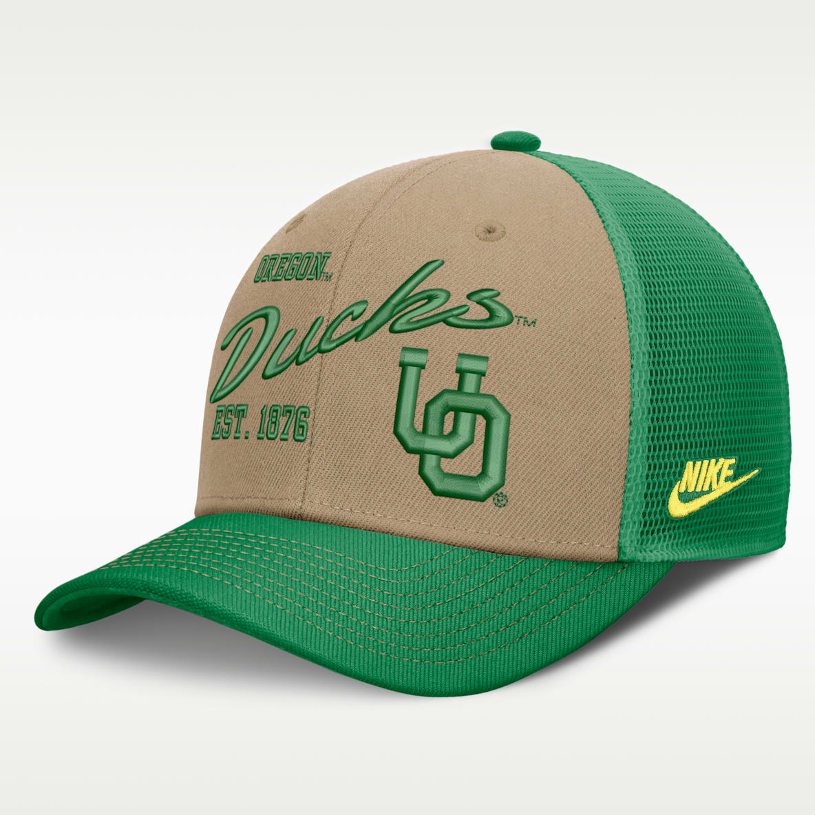 Oregon Legacy Rise Men's Nike Dri-FIT College Trucker Adjustable Hat
