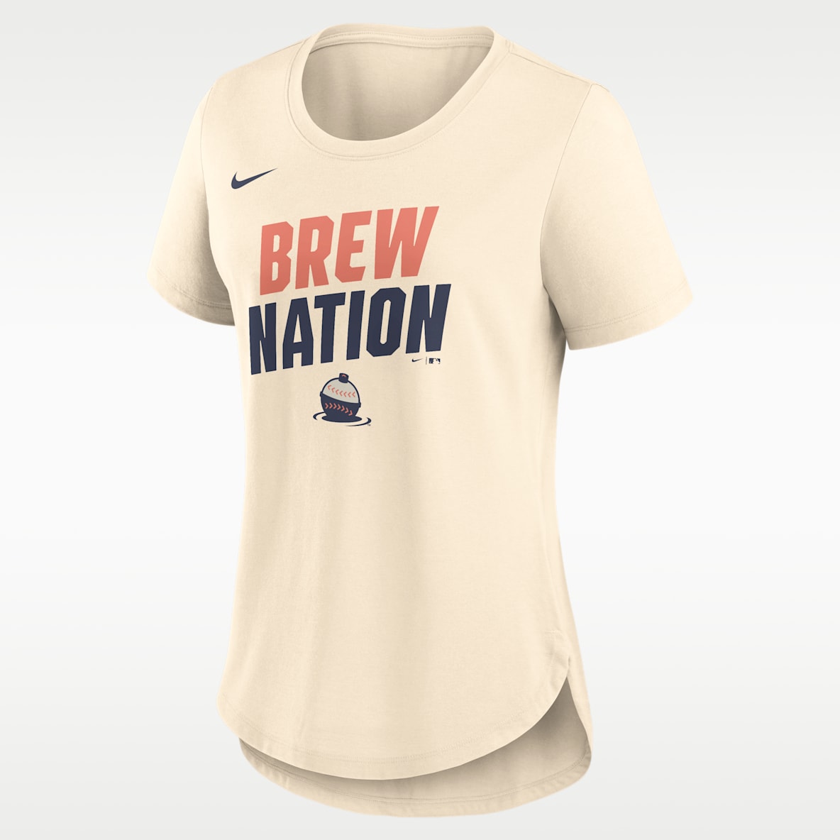 Milwaukee Brewers Team Phrase City Connect Lockup Women's Nike MLB T-Shirt