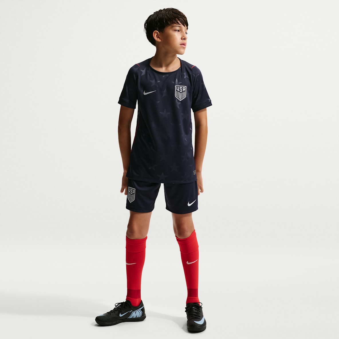 USMNT 2026 Stadium Away Big Kids' Nike Soccer Dri-FIT Replica Shorts