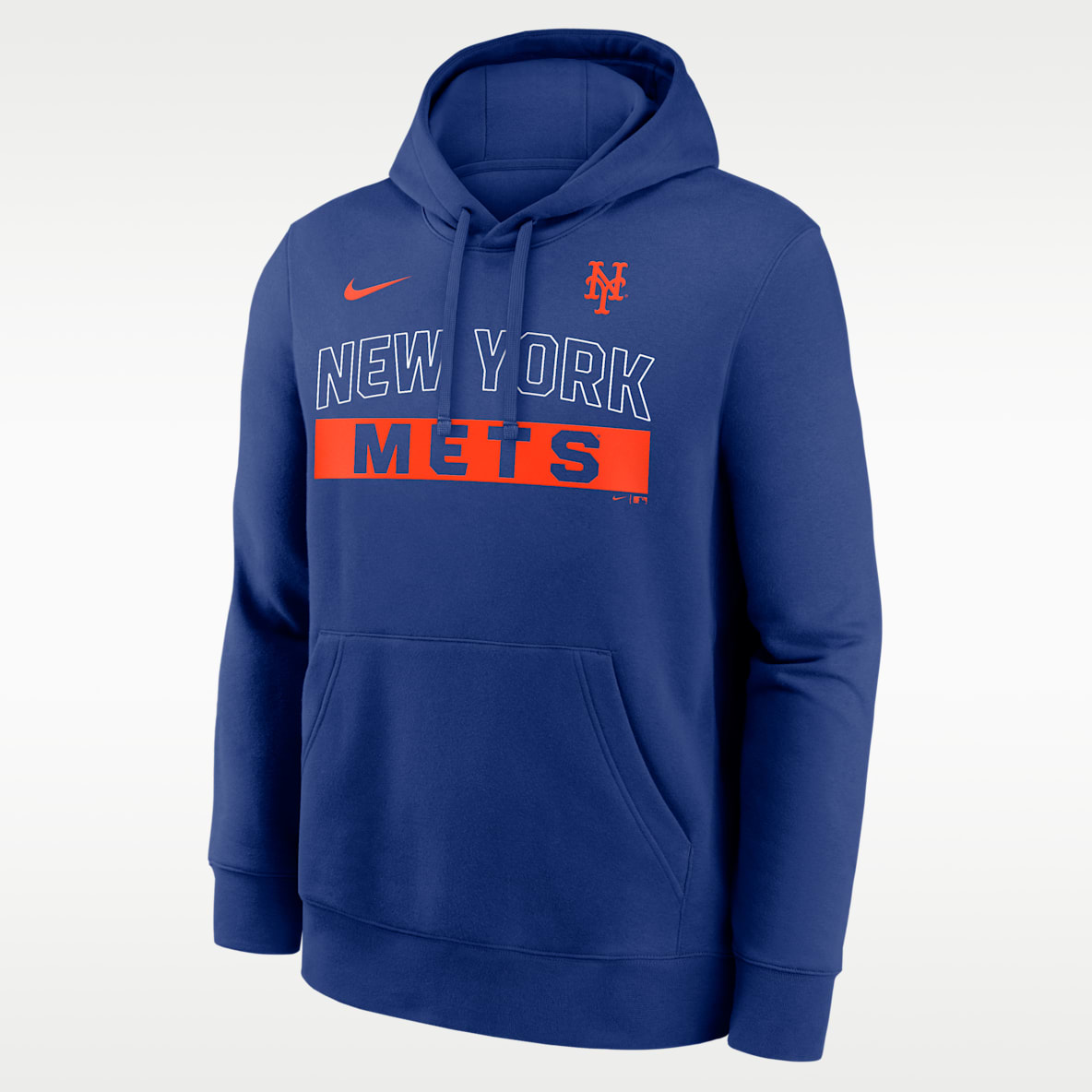 New York Mets Club Sudadera con gorro sin cierre Nike de la MLB para hombre