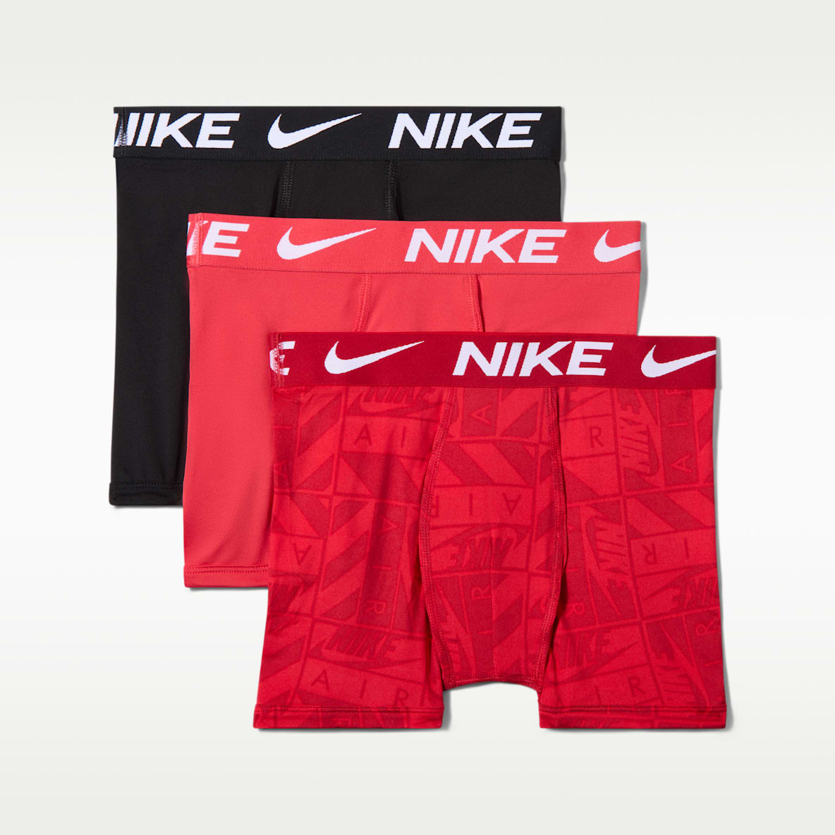Nike Big Kids' Dri-FIT Micro Print Boxer Briefs (3-Pack)