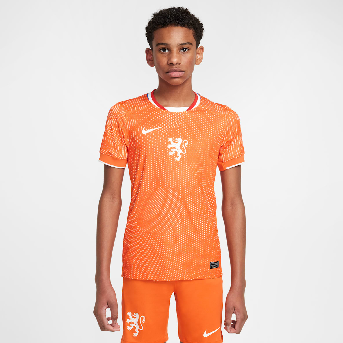 Netherlands 2025 Stadium Home (Women's Team) Big Kids' Nike Dri-FIT Soccer Replica Jersey