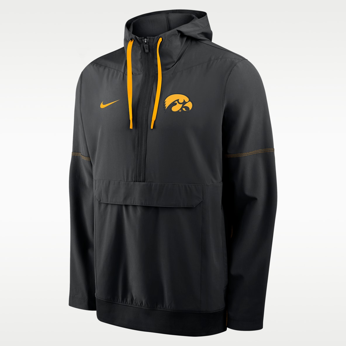 Iowa Sideline Anorak Chamarra universitaria Nike con gorro de medio cierre para hombre