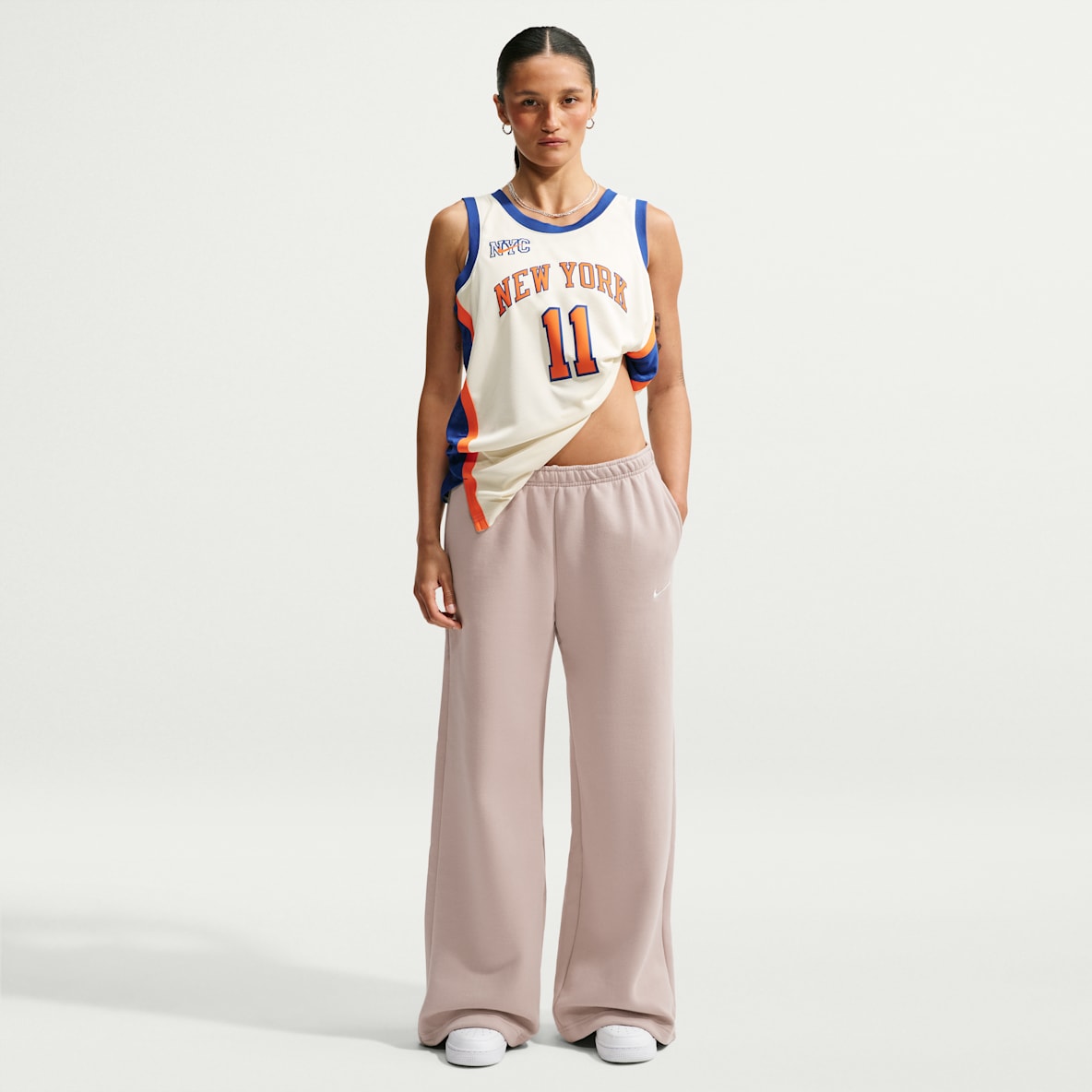 Nike Studio Fleece Medium Weight Women's Mid-Rise Wide-Leg Pants