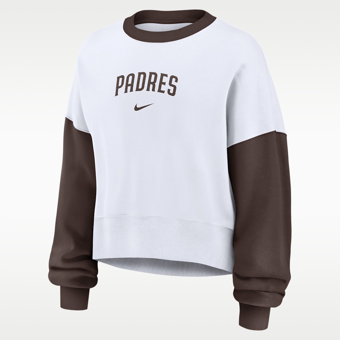 San Diego Padres Primary Sudadera de cuello redondo sin cierre Nike de la MLB para mujer