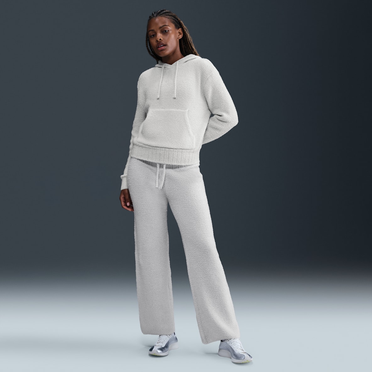 Nike Sportswear Phoenix Cozy Bouclé Pants de tejido Knit slim para mujer