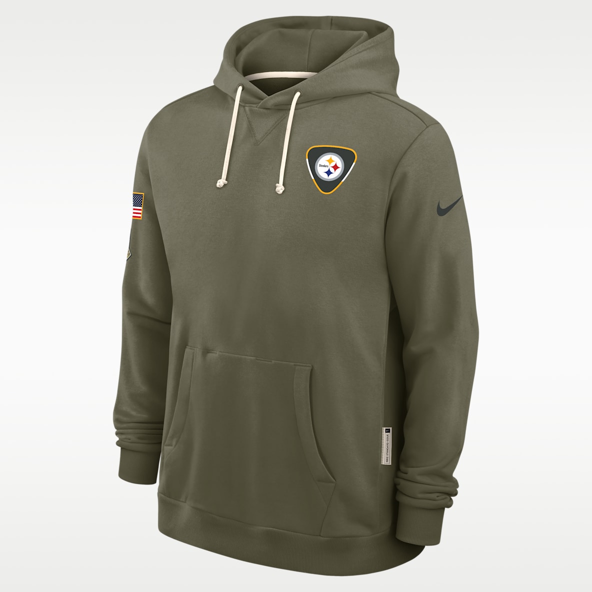 Pittsburgh Steelers Salute to Service Sideline Dominant Force Men's Nike Dri-FIT NFL Pullover Hoodie