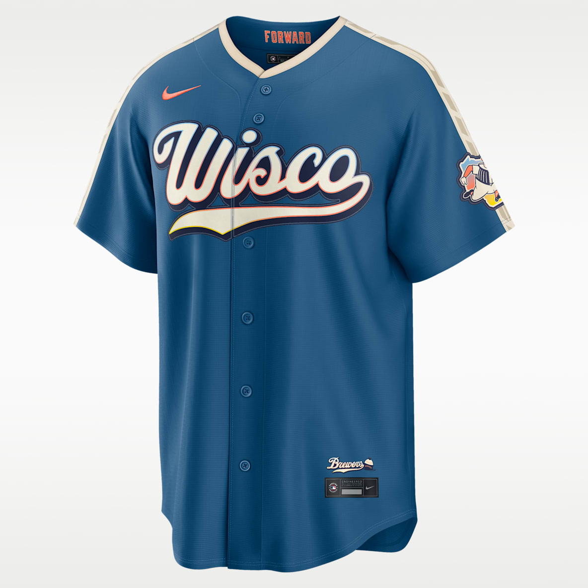 Milwaukee Brewers City Connect Men's Nike MLB Stadium Jersey