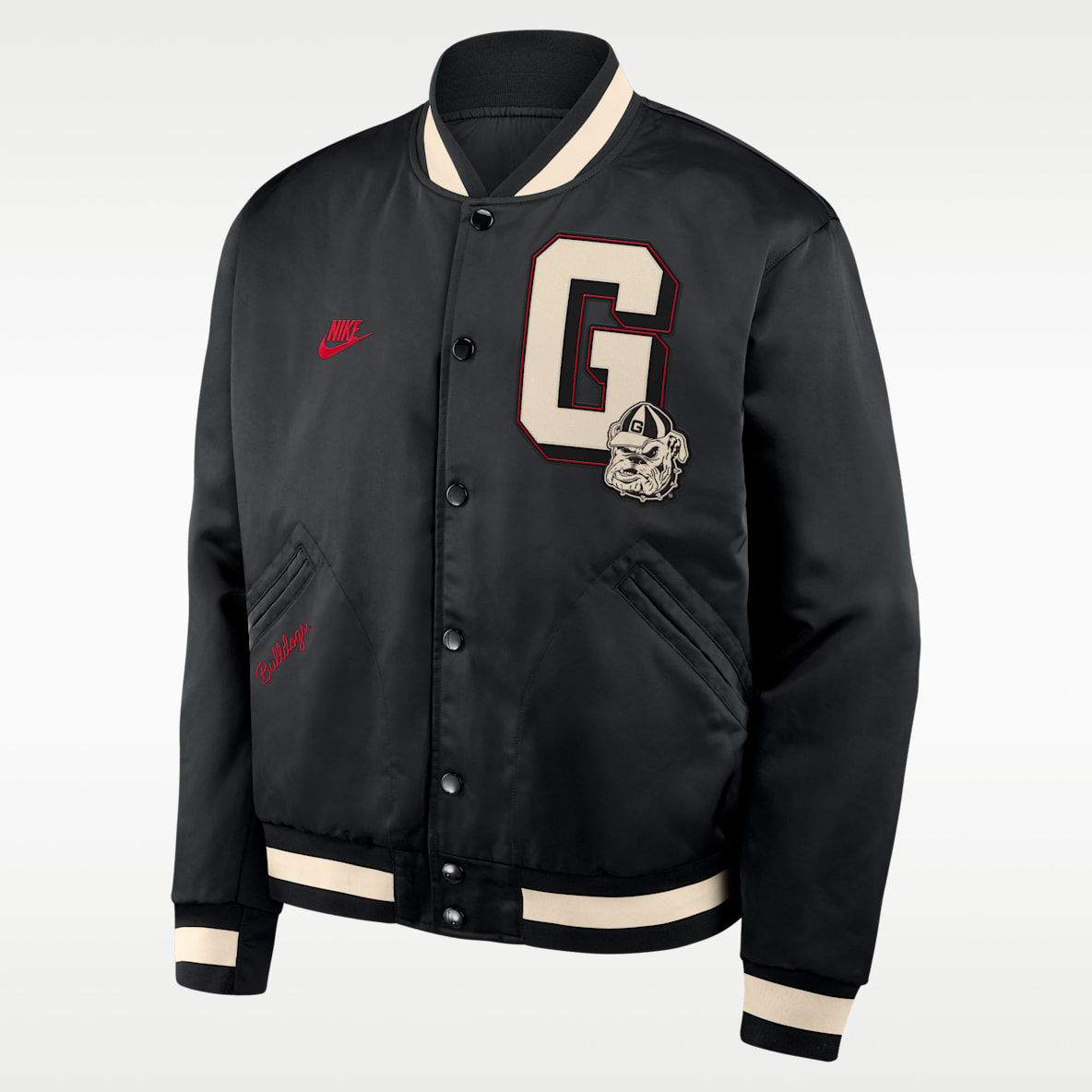 Georgia Legacy Men's Nike College Full-Snap Bomber Jacket