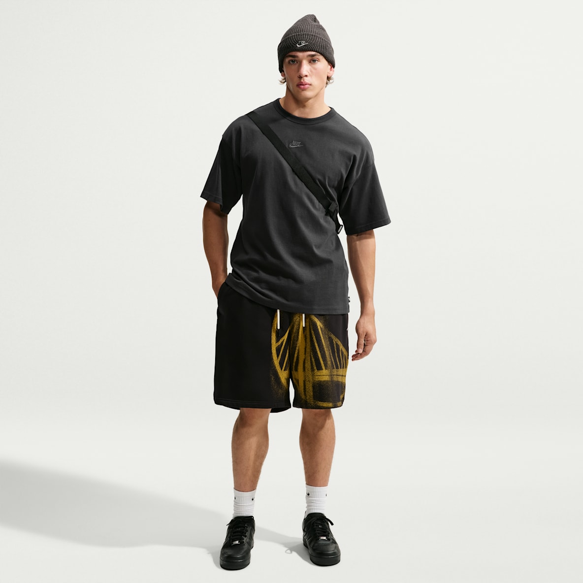 Golden State Warriors Standard Issue Nike Men's Fleece Basketball Shorts