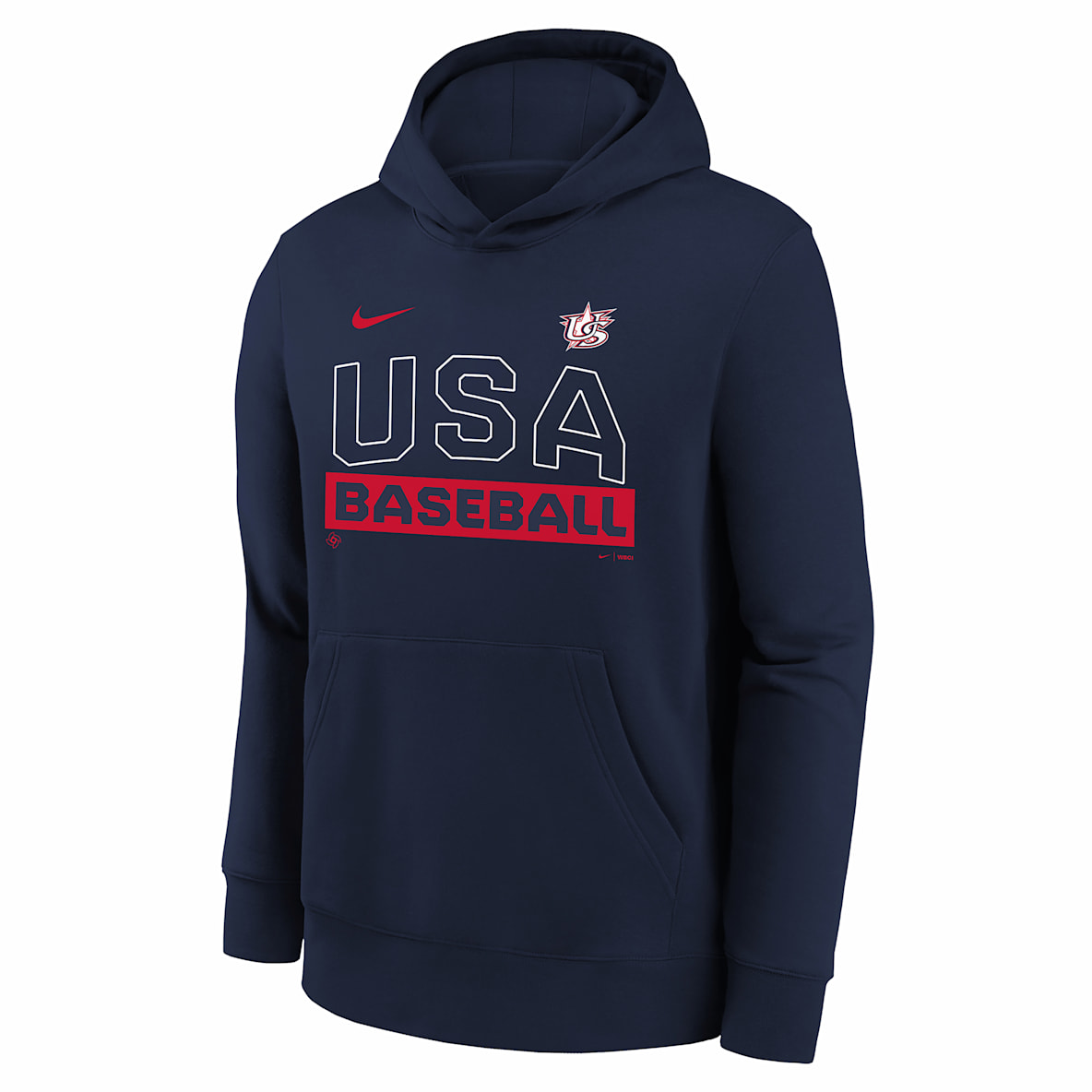 USA Baseball 2026 World Baseball Classic Club Youth Nike Pullover Hoodie