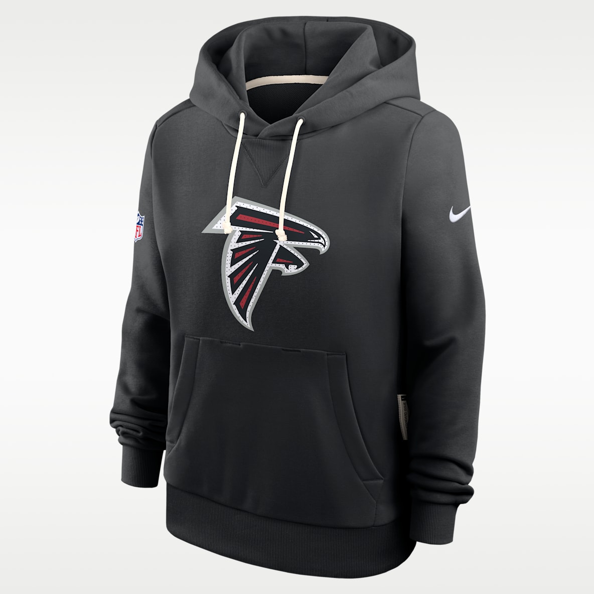 Atlanta Falcons Sideline Sudadera con gorro sin cierre Nike Dri-FIT de la NFL para mujer