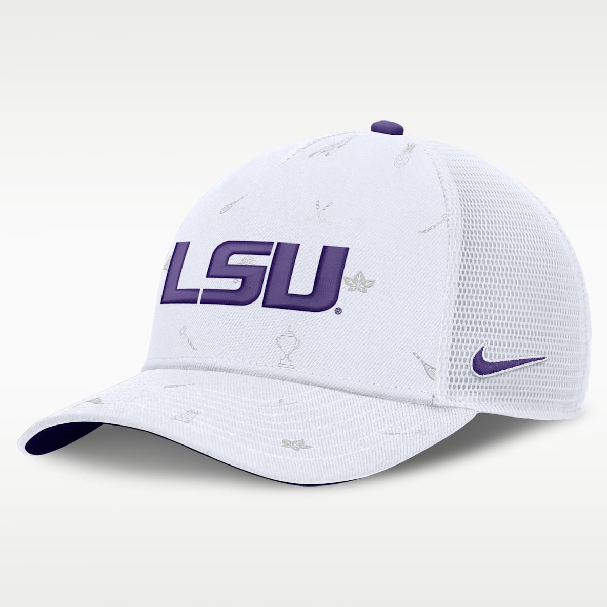 LSU Country Club Golfin' Rise Men's Nike College Trucker Adjustable Hat