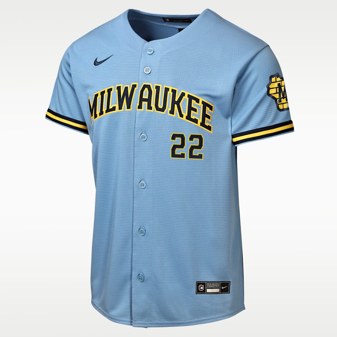 Christian Yelich Milwaukee Brewers Big Kids' Nike MLB Stadium Home Jersey