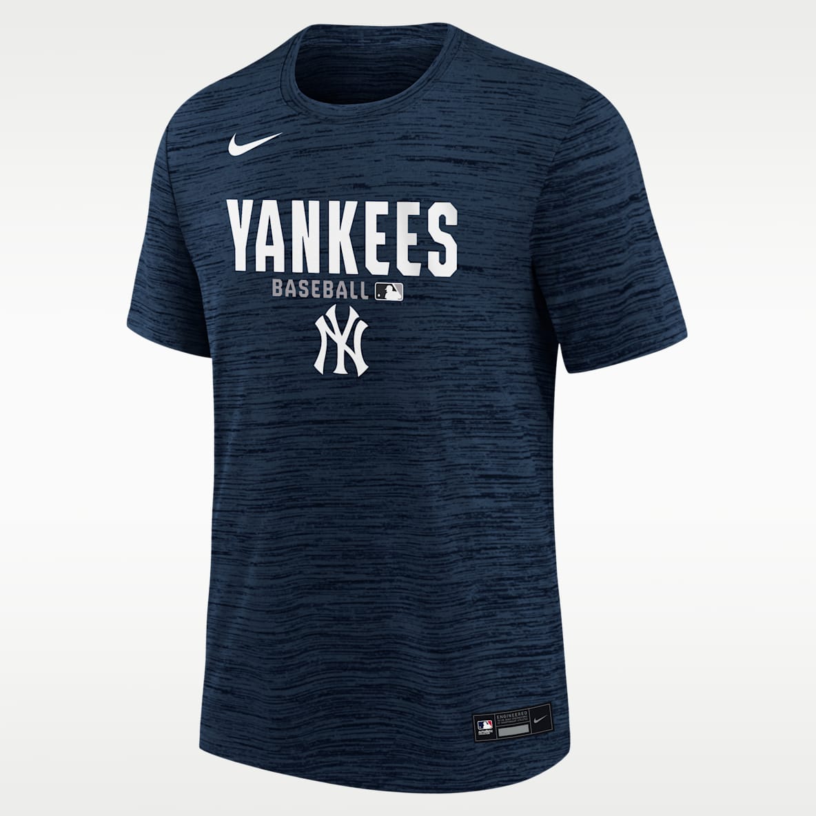 New York Yankees Authentic Collection Velocity T-Shirt Big Kids' Nike Dri-FIT MLB T-Shirt