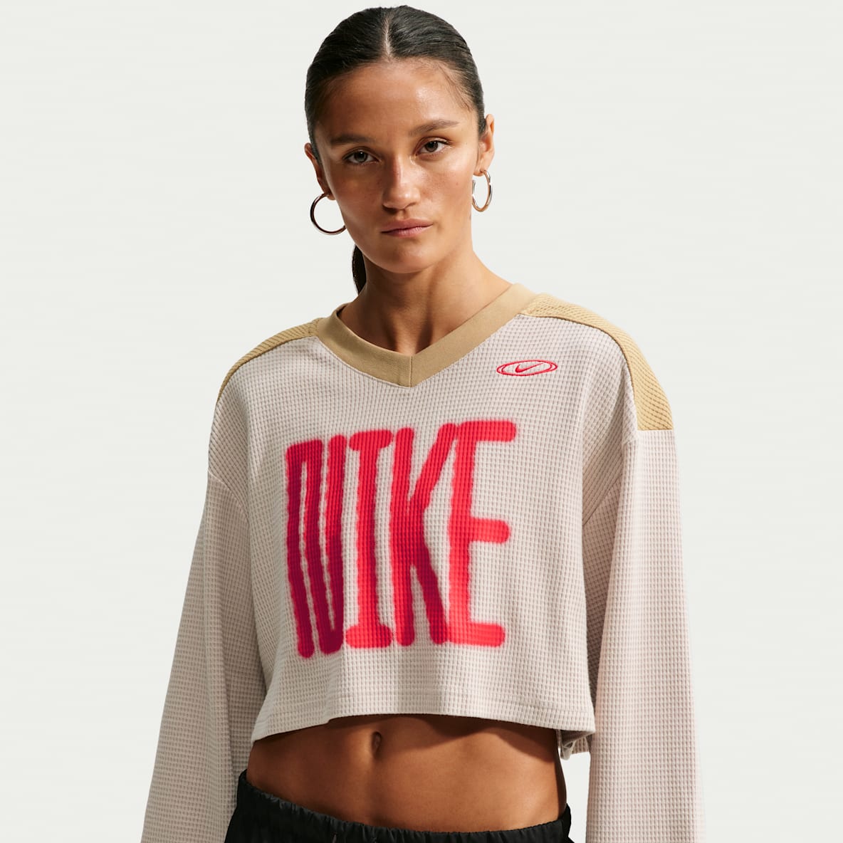 Nike Sportswear Women's Oversized Long-Sleeve Cropped Jersey