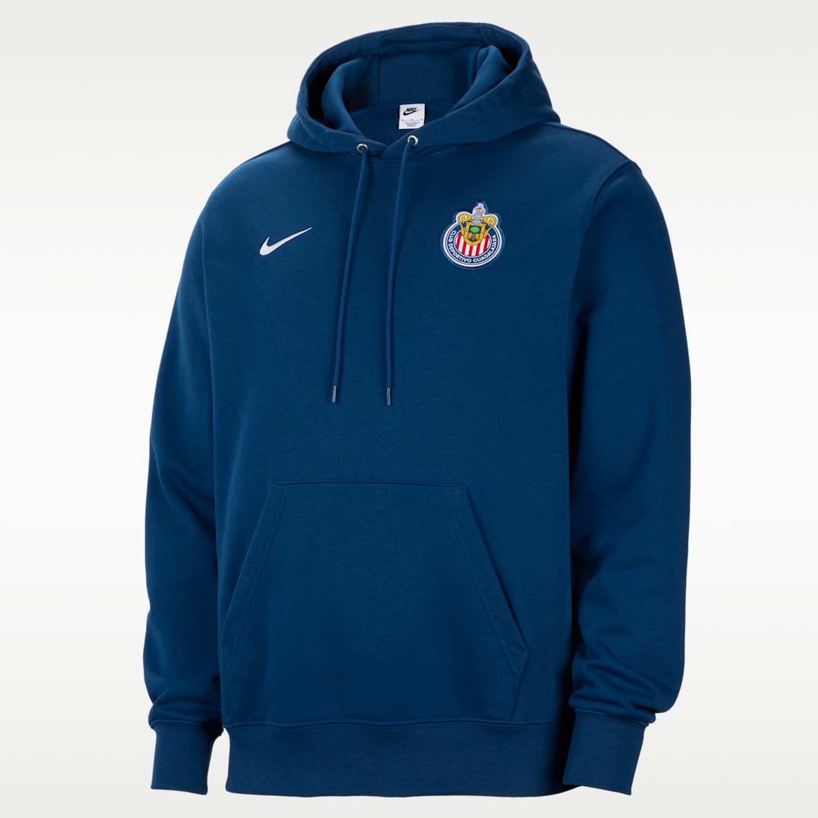 Chivas Sudadera con gorro sin cierre de futbol de French Terry Nike Club para hombre