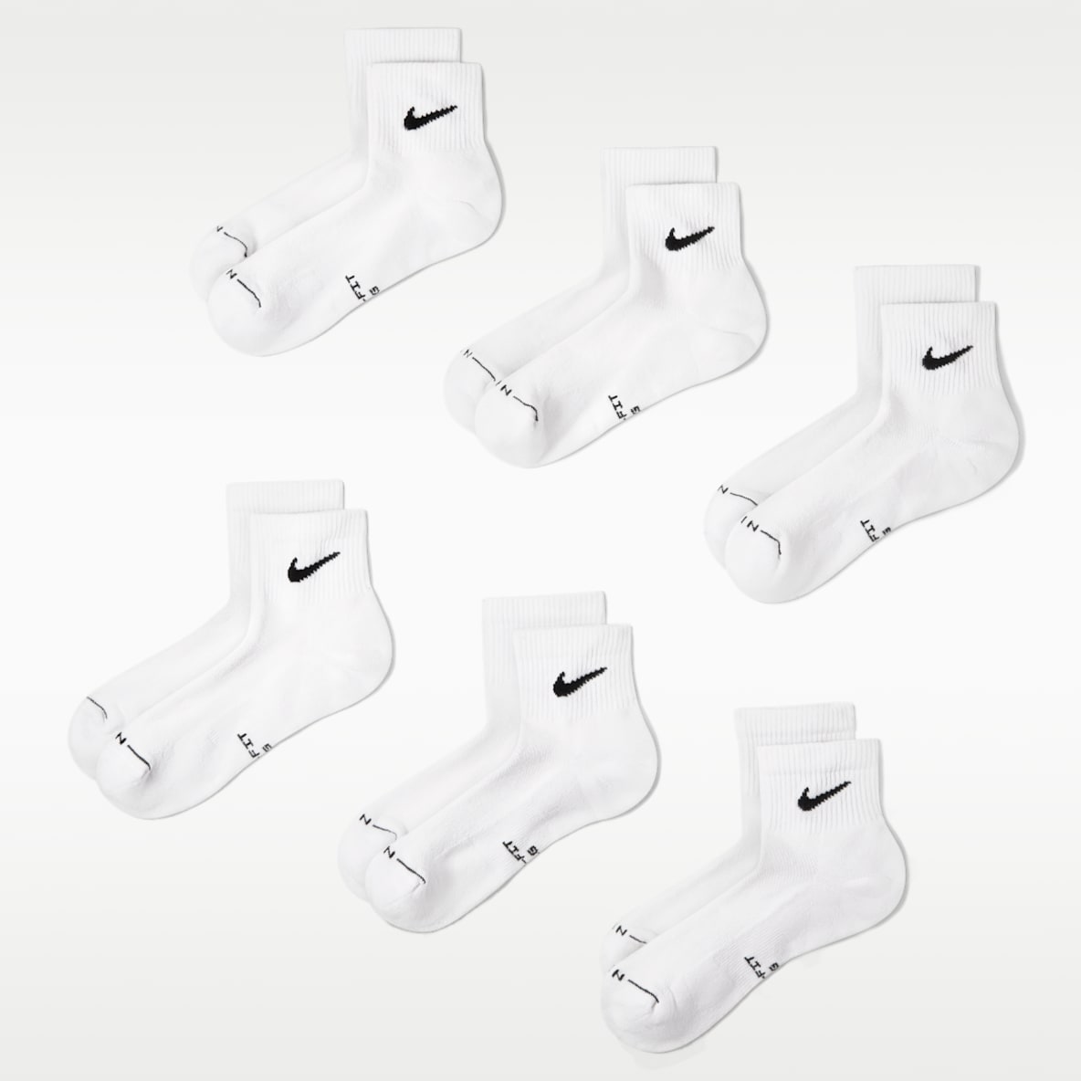 Nike Everyday Elevated Ankle Socks (6 Pairs)