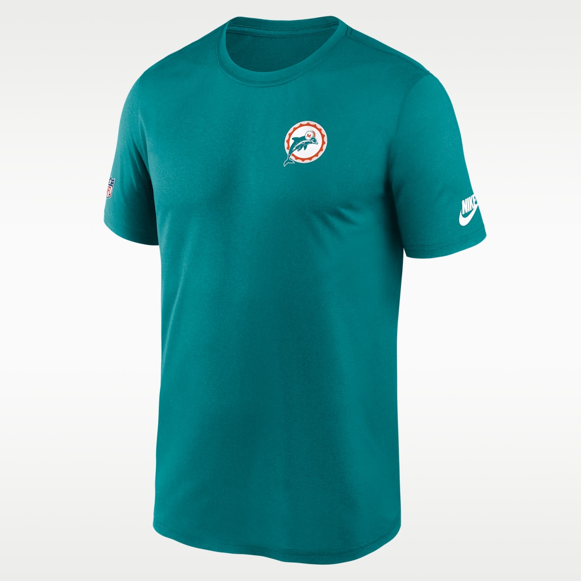 Miami Dolphins Alt Legend Small Logo Men's Nike Dri-FIT NFL T-Shirt