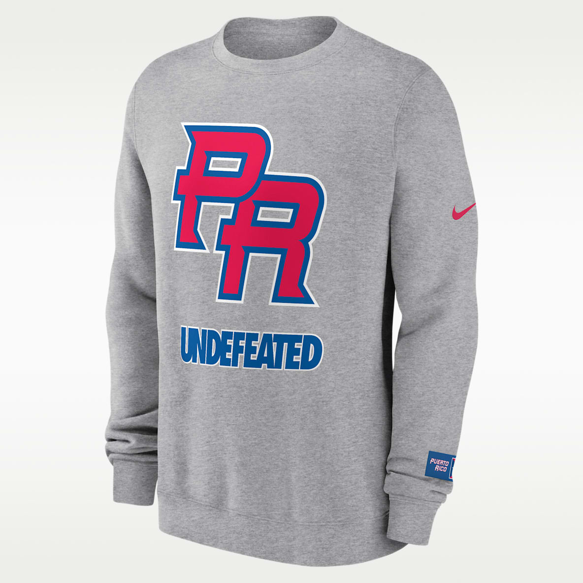 Puerto Rico National Baseball Team 2026 World Baseball Classic Complex Undefeated Men's Nike Pullover Crew