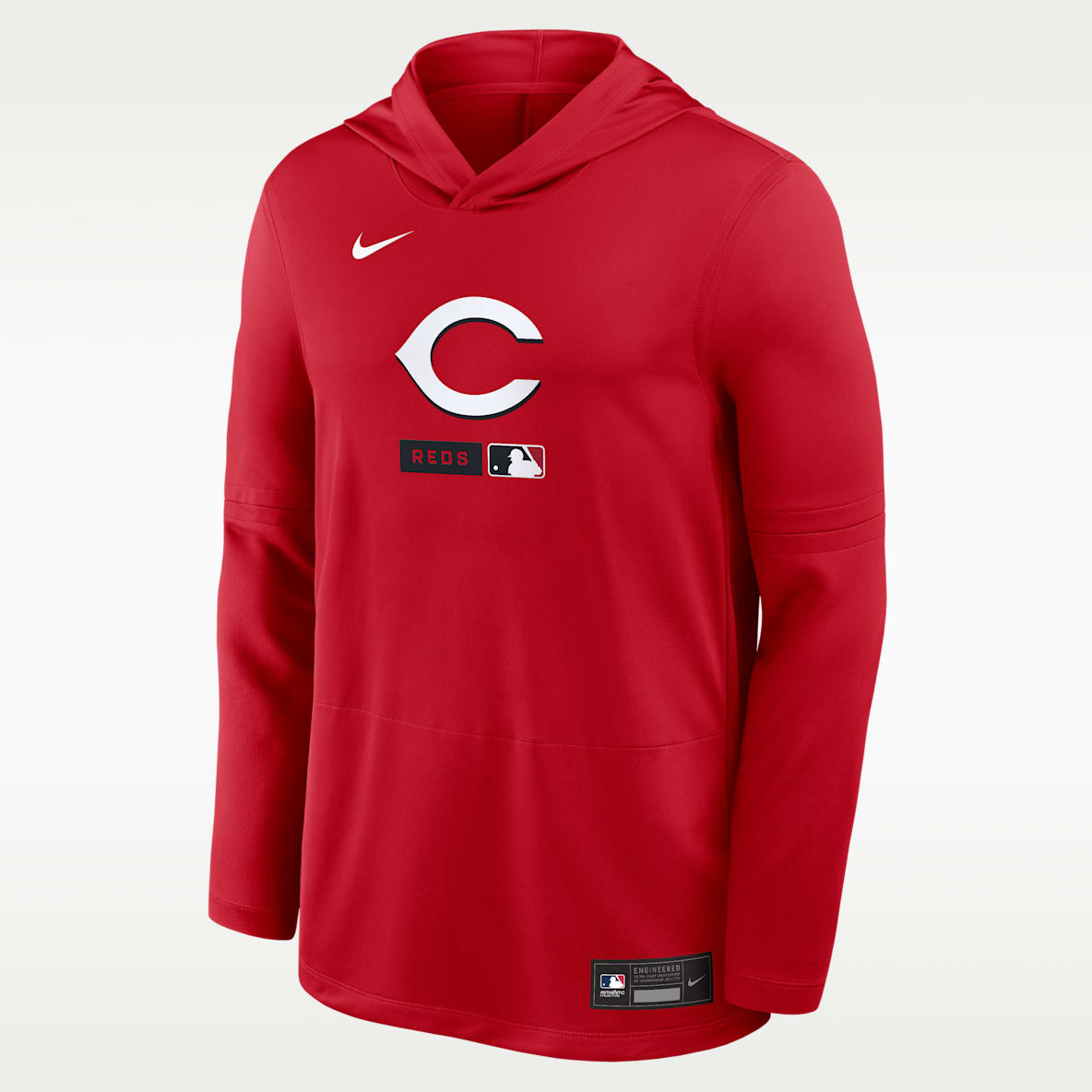 Cincinnati Reds Authentic Collection Men's Nike Dri-FIT MLB Long-Sleeve Hooded Top