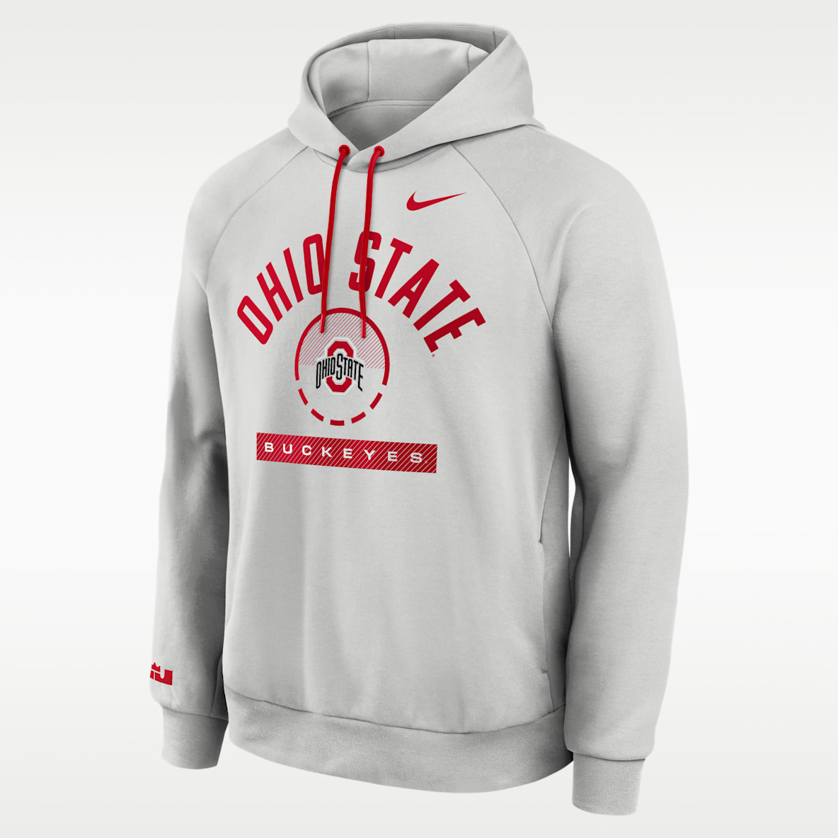 Ohio State Courtside Men's Nike Dri-FIT College Pullover Hoodie