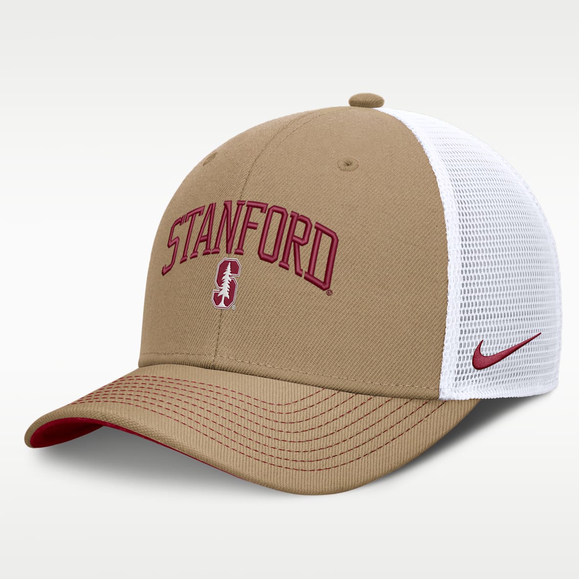 Stanford Primetime Arched Men's Nike Dri-FIT College Trucker Adjustable Hat