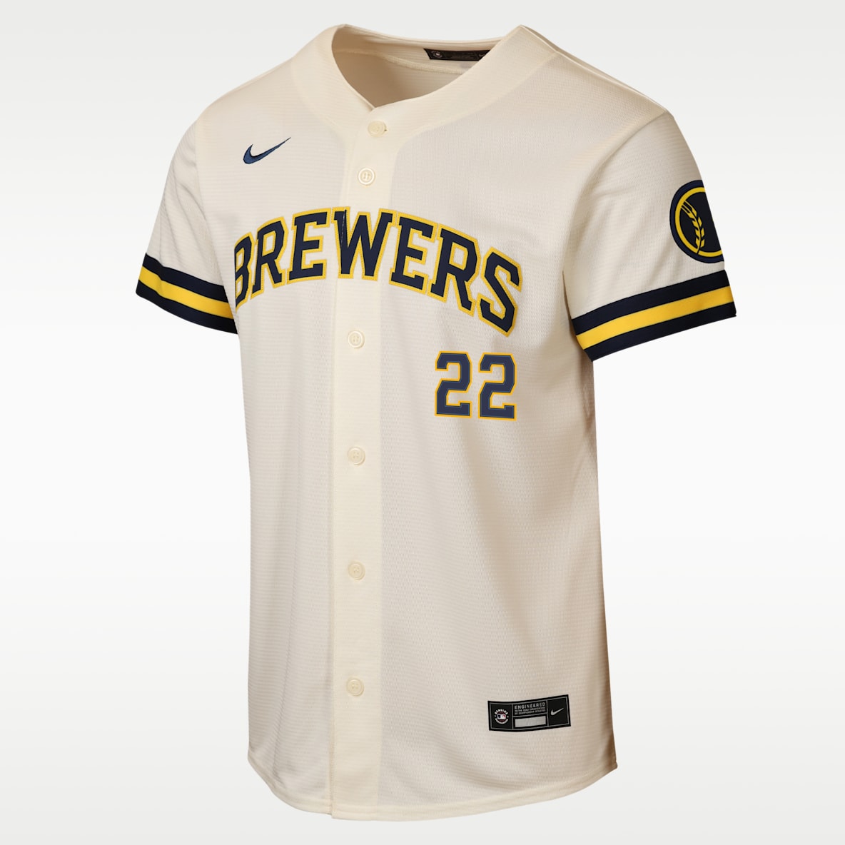 Christian Yelich Milwaukee Brewers Big Kids' Nike MLB Stadium Home Jersey