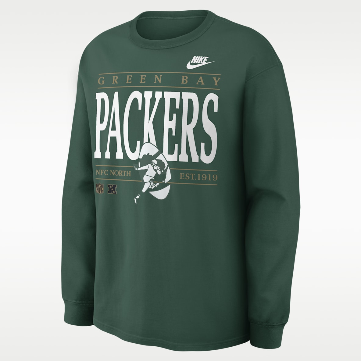 Green Bay Packers Rewind Max90 Men's Nike NFL Long-Sleeve T-Shirt