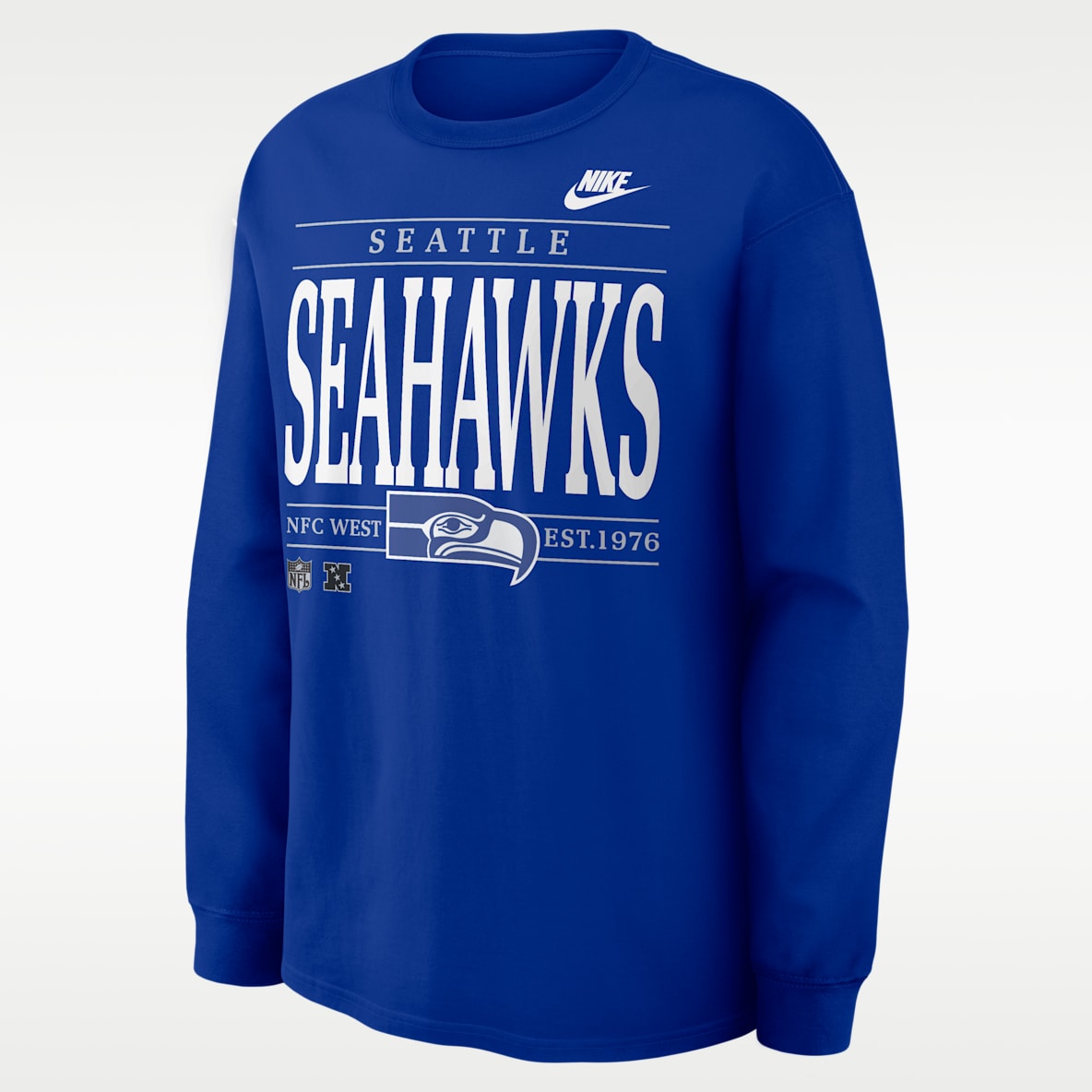 Seattle Seahawks Rewind Max90 Men's Nike NFL Long-Sleeve T-Shirt