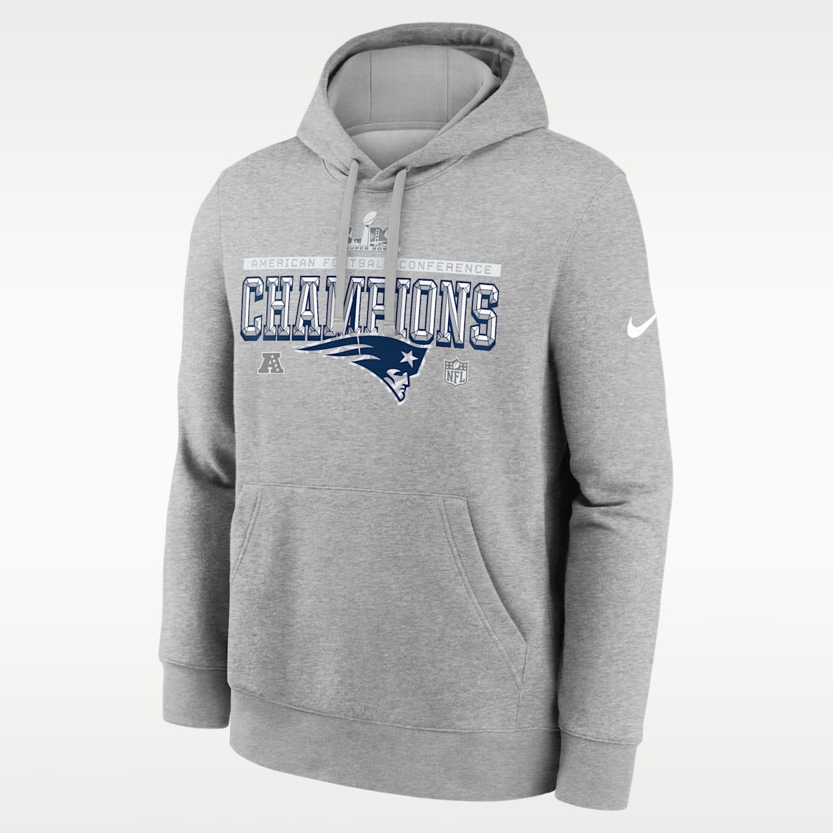 New England Patriots 2026 AFC Champions Trophy Collection Men's Nike NFL Pullover Hoodie