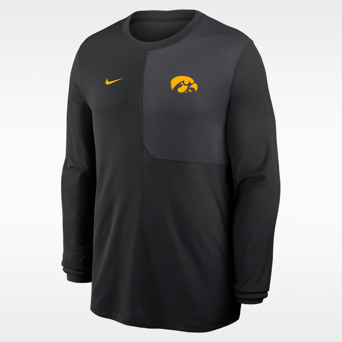 Iowa Sideline Coach Men's Nike Dri-FIT College Long-Sleeve Top