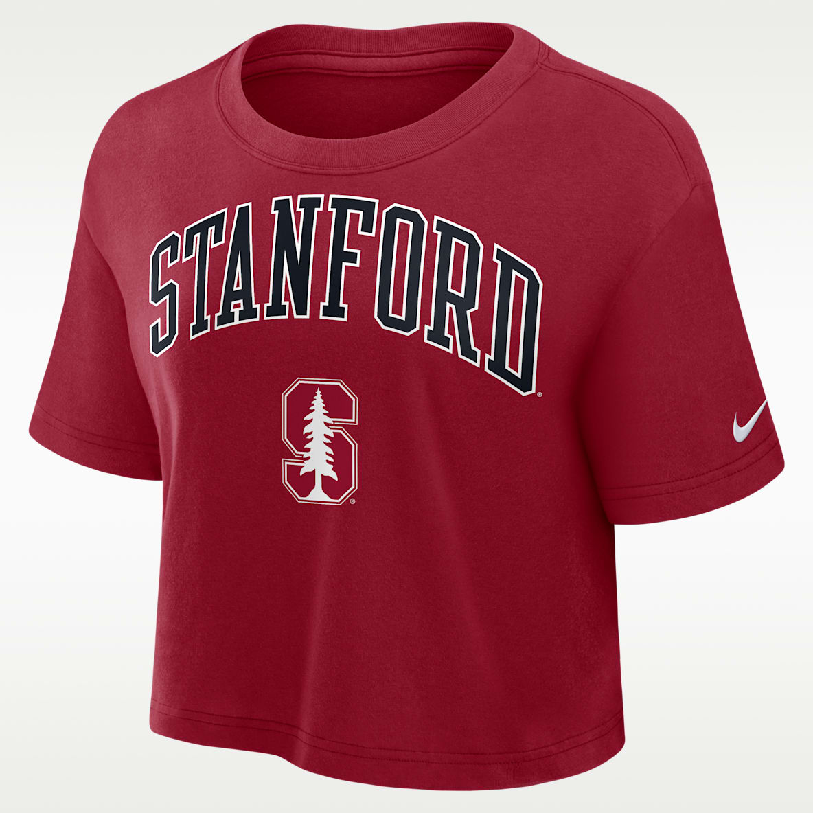 Stanford Athletic Prep Arch Women's Nike Dri-FIT College Cropped T-Shirt