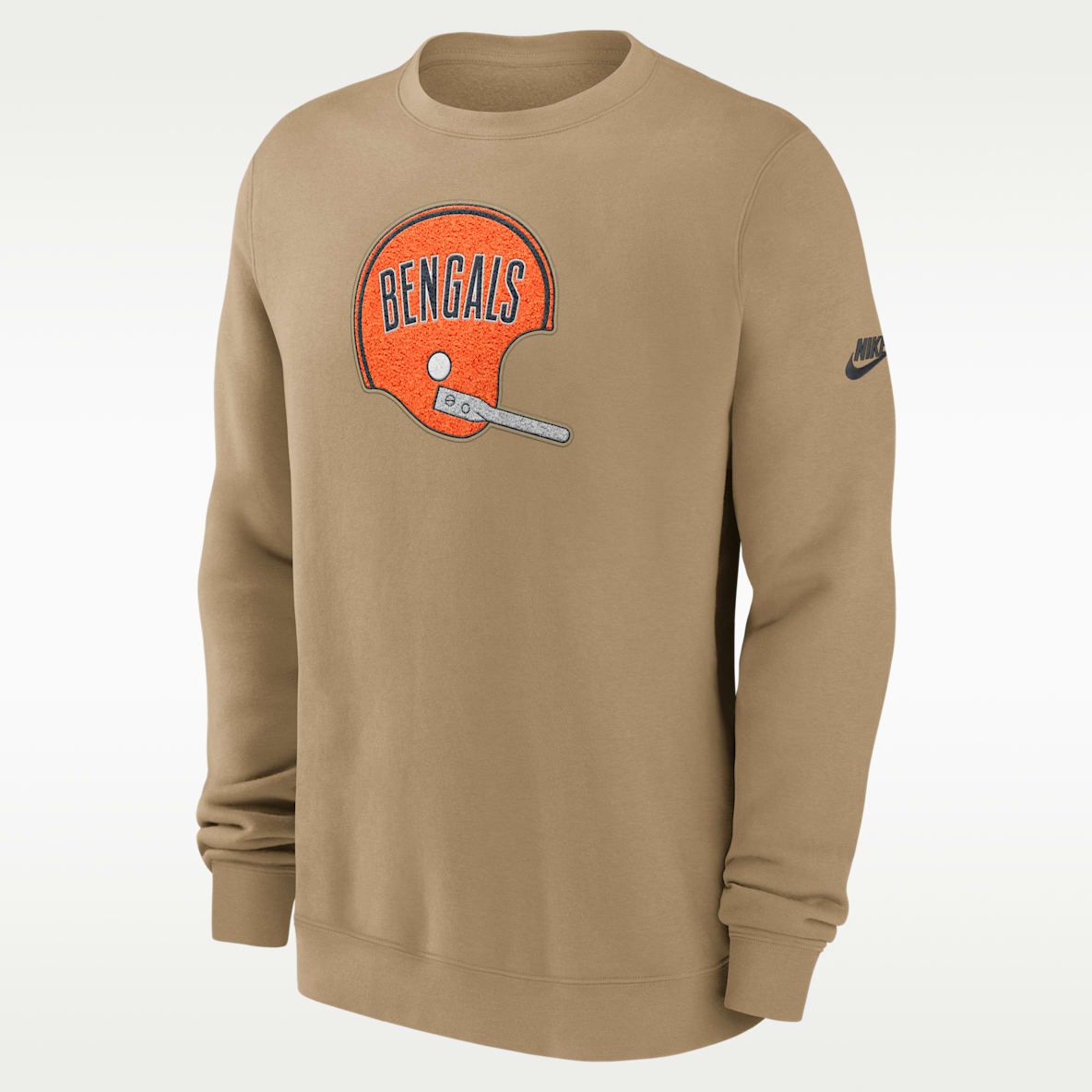 Cincinnati Bengals Swing Pass Rewind Club Sudadera de cuello redondo sin cierre Nike de la NFL para hombre