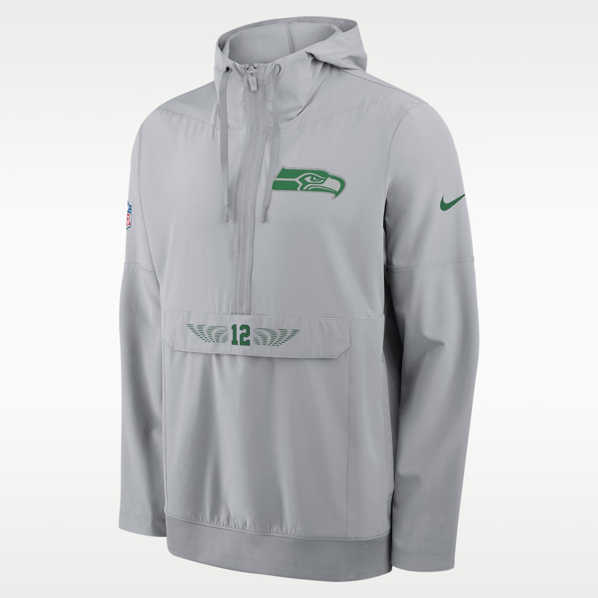 Seattle Seahawks Rivalries Collection Sideline Anorak Men's Nike NFL 1/2-Zip Hooded Jacket