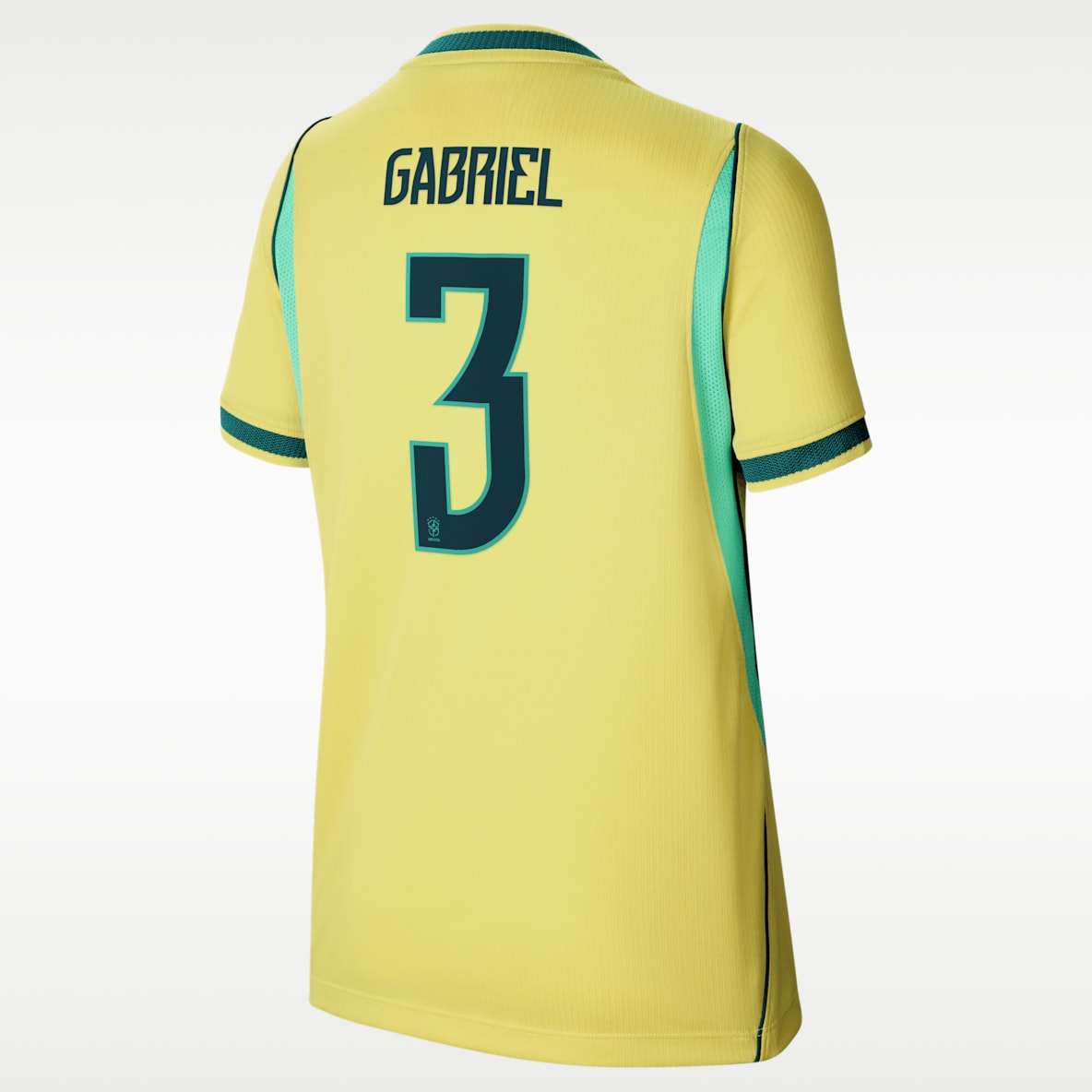Gabriel Magalhães Brazil National Team 2026 Stadium Home Big Kids' Nike Dri-FIT Soccer Jersey