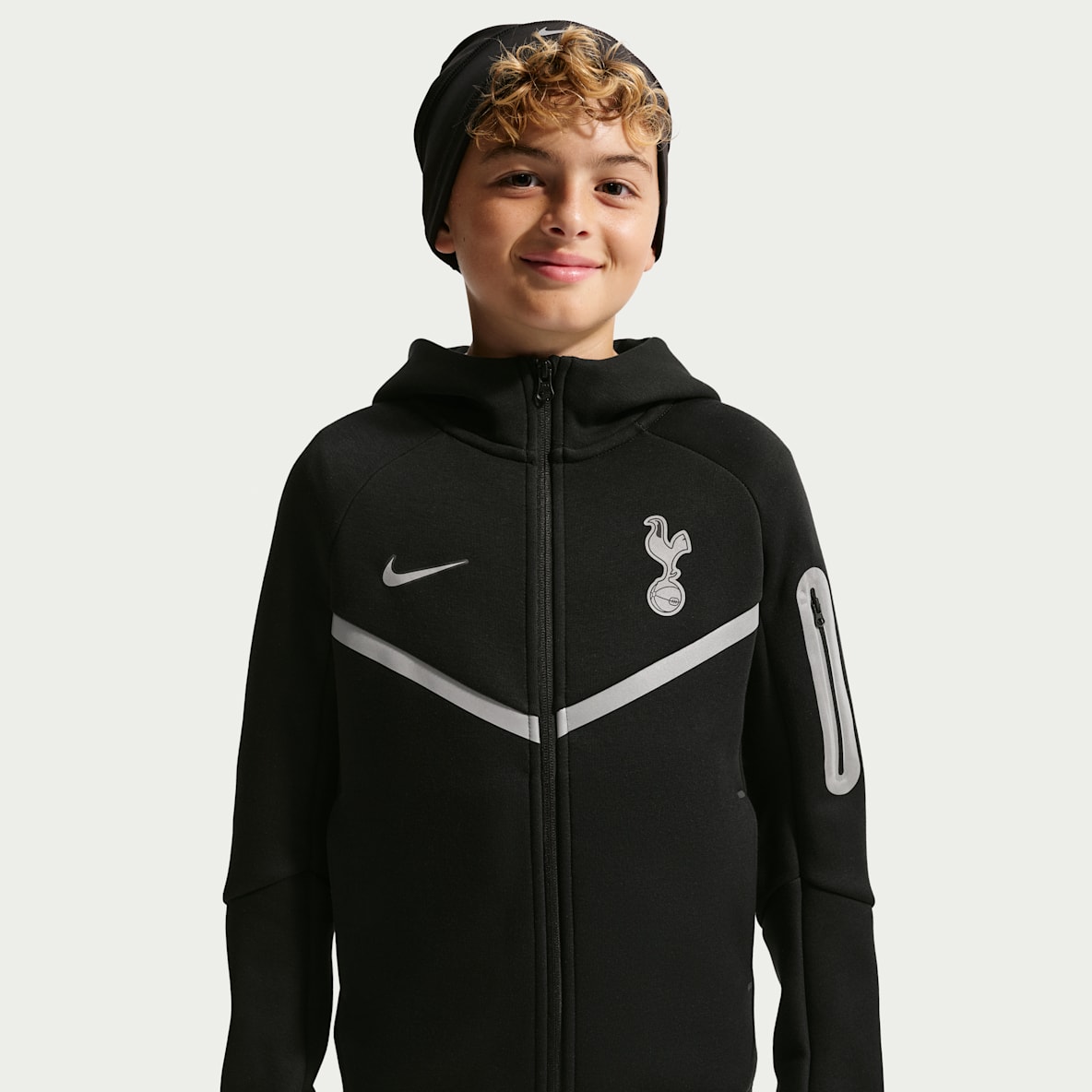 Tottenham Hotspur Tech Fleece Big Kids' Nike Soccer Full-Zip Hoodie