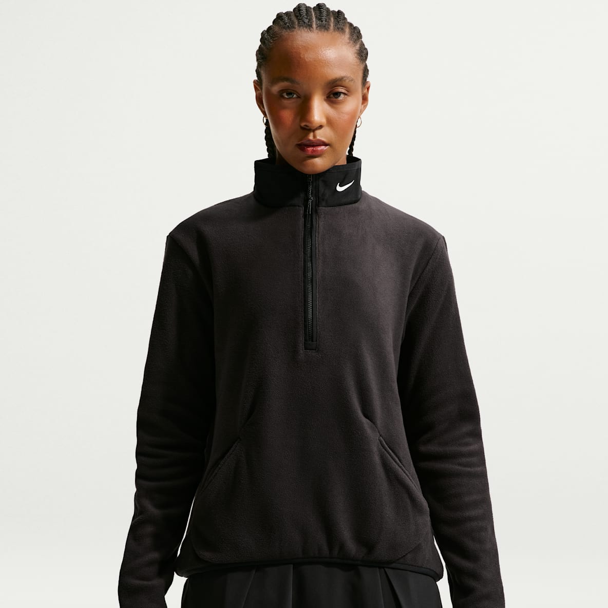 Nike Therma-FIT Victory Haut de golf à demi-zip et manches longues pour Femme