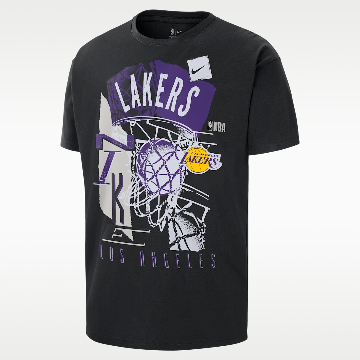 Los Angeles Lakers Courtside T-shirt vintage Nike NBA – Uomo
