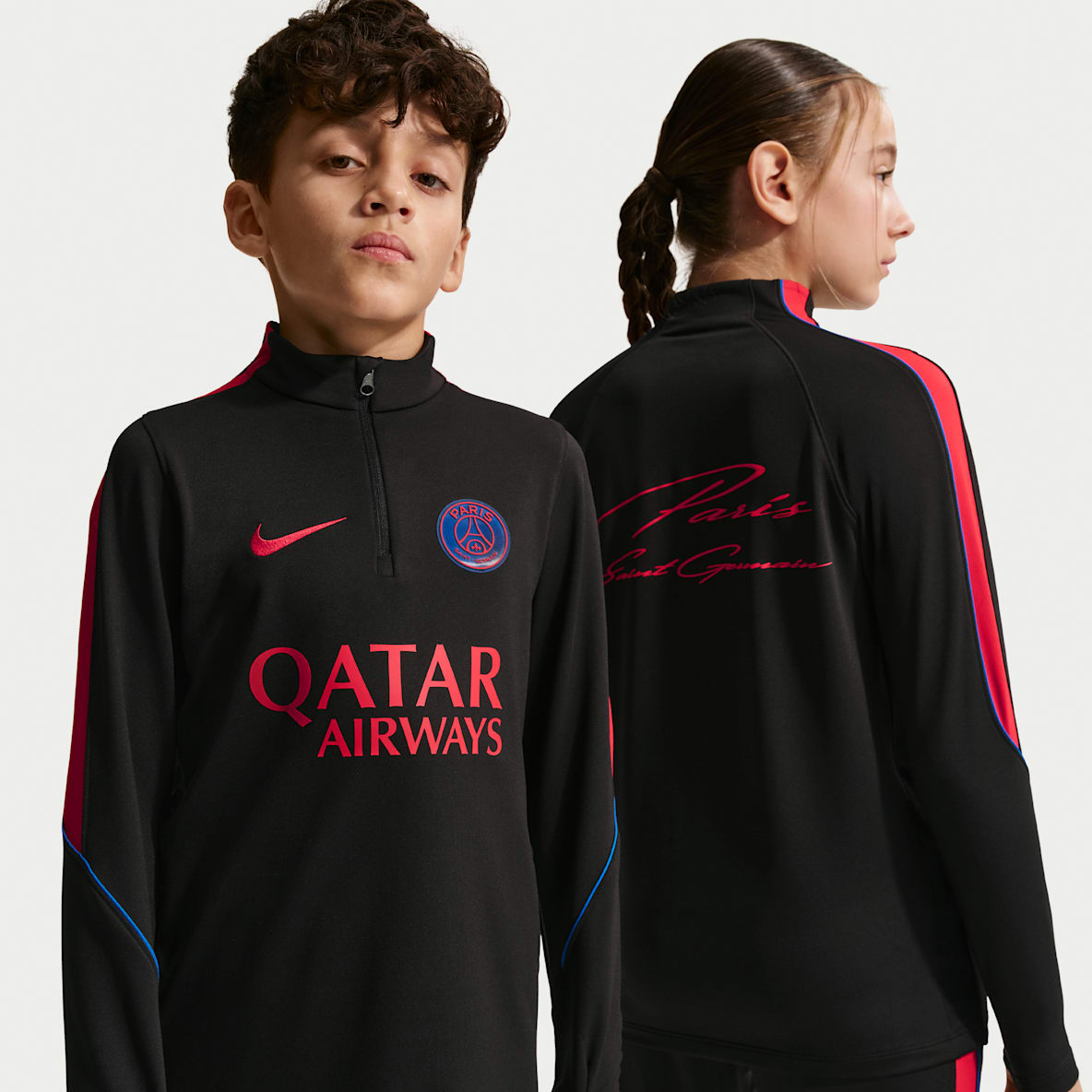 Paris Saint-Germain Strike Older Kids' Nike Dri-FIT Football Knit Drill Top