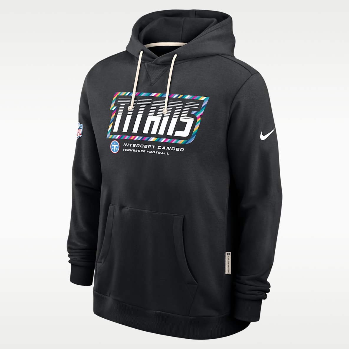 Tennessee Titans Crucial Catch Sideline Standard Issue Men's Nike Dri-FIT NFL Pullover Hoodie