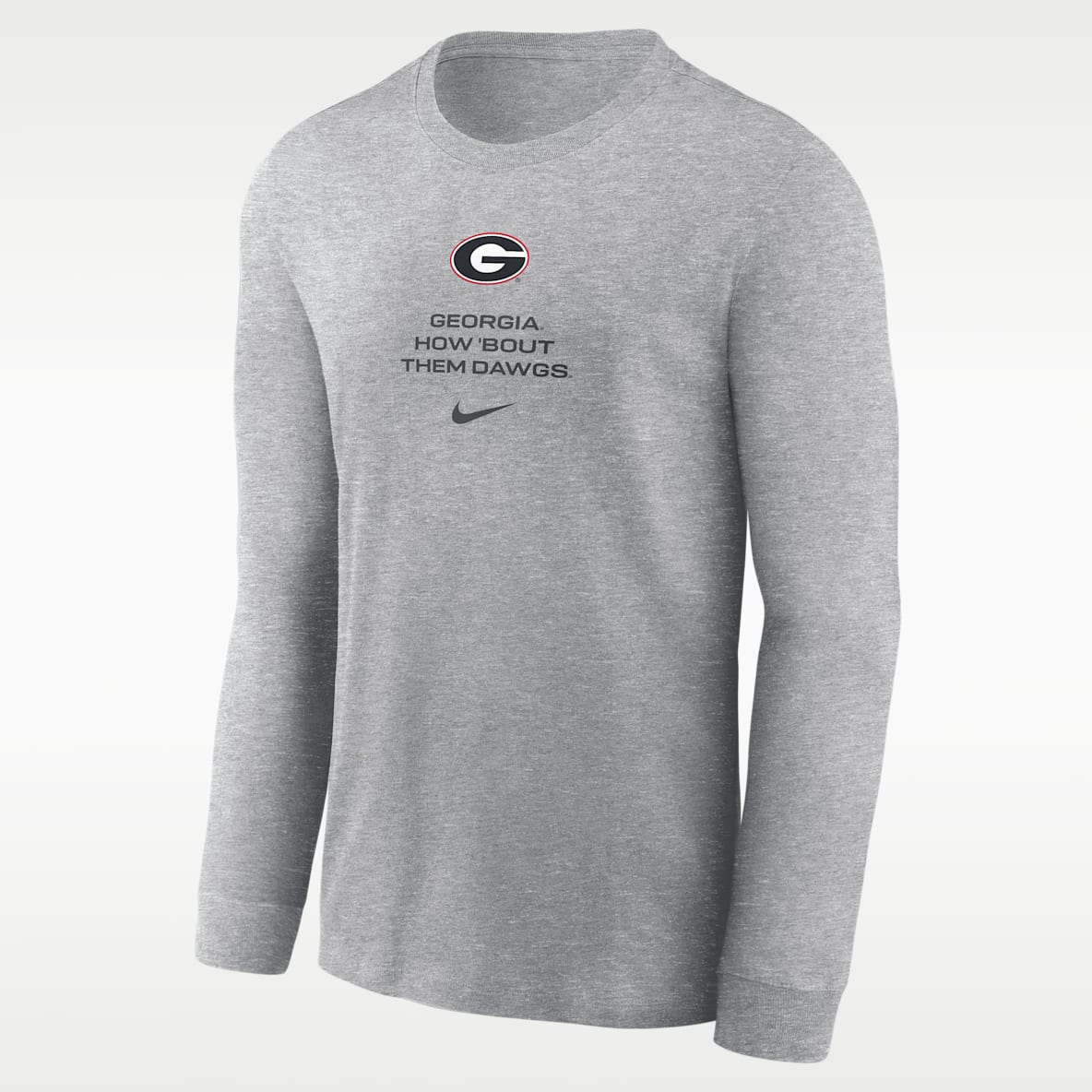 Georgia Sideline Playera de manga larga universitaria Nike Dri-FIT para hombre