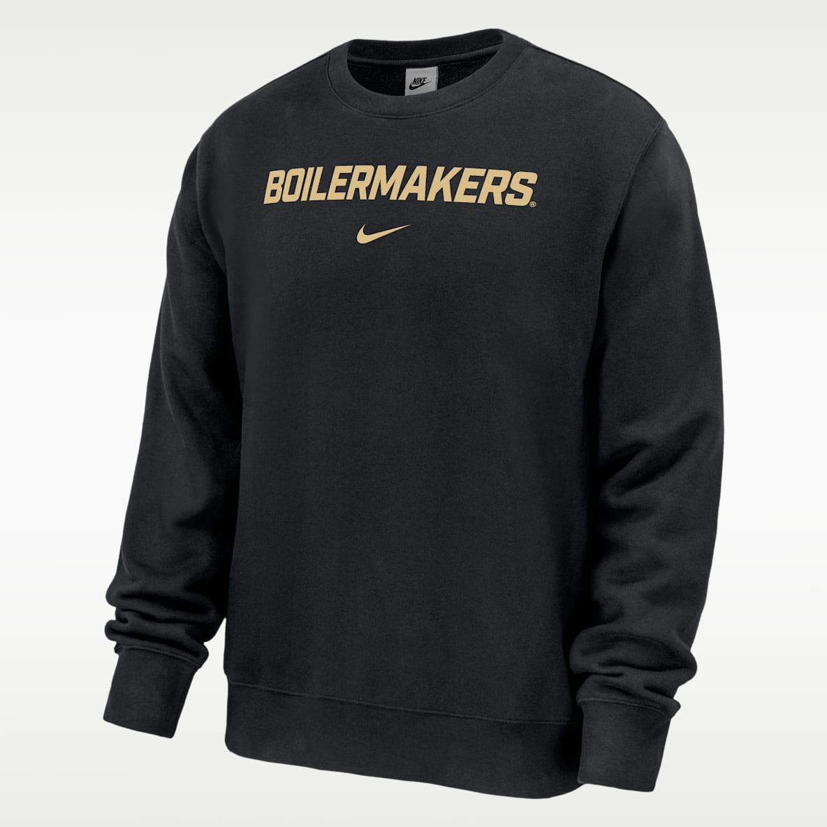 Purdue Boilermakers Club Fleece Men's Nike NCAA Pullover Crew-Neck Sweatshirt